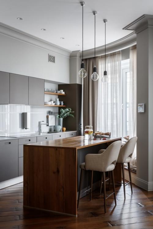 Для создания интерьера заказчики из Санкт-петербурга дизайнера Елену скутову пригласили. 05