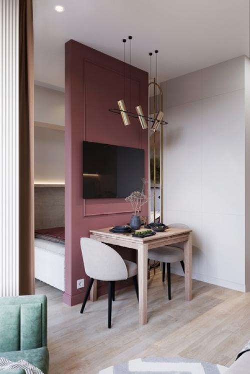 Заканчиваю свой дизайн - проект интерьера квартиры - студии в ЖК Гавань Капитанов. 03