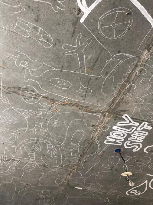 Расписали потолок в комнате мальчика. 01