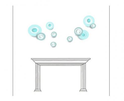 Как разместить настенные тарелки - 10 популярных вариантов. 09