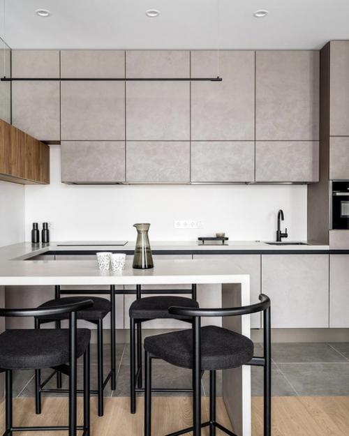 Эту небольшую квартиру на набережной Москва - реки оформили для молодого человека дизайнеры из студии Anddesign. 01