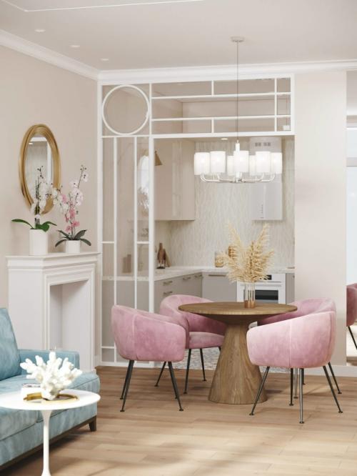 Проект 1-комнатной квартиры 51 м 2 в ЖК зиларт в Москве.