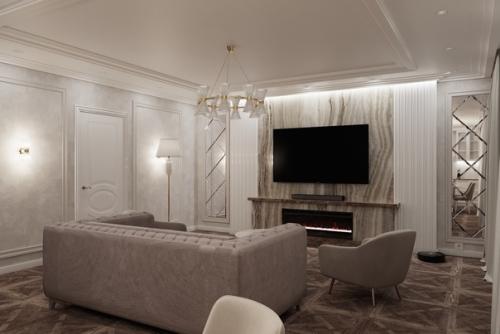 Реализованный проект кухни - гостинной. 07