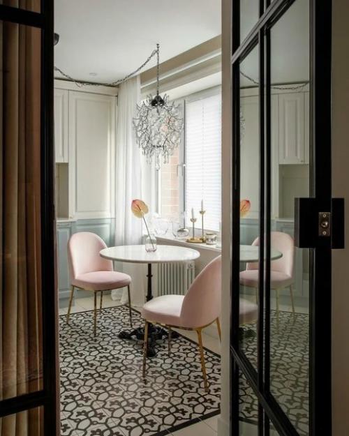 Маленькая квартира в стиле бохо, площадью: 47, 7 кв. 01