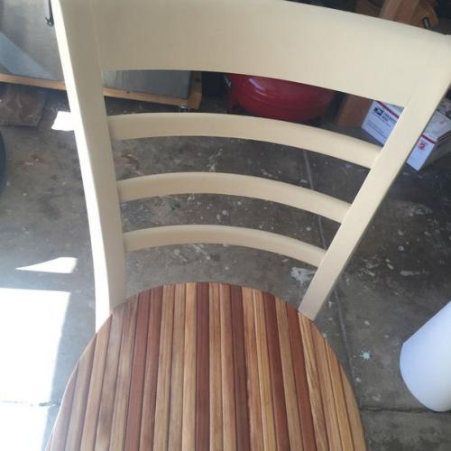 Скамейка из старых стульев своими руками. 08