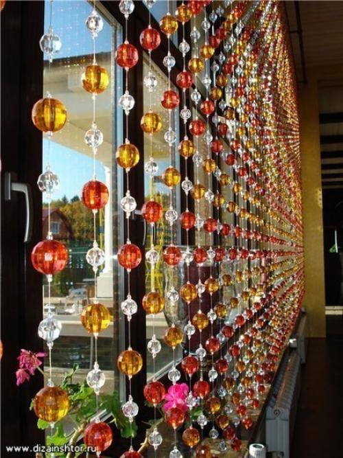 Шторы из бусин своими руками. 01