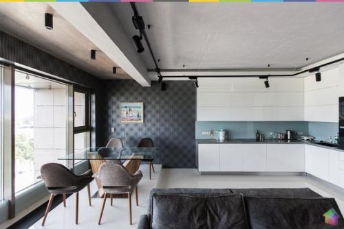 Мужская квартира с панорамным видом на город ч. 1. 07