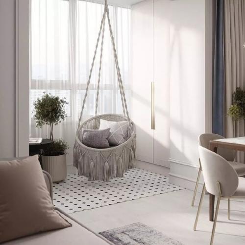 Очаровательная и практичная кухня - гостиная. 05