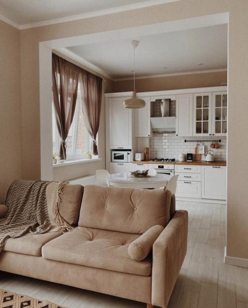 Интерьер в светлых оттенках. 03