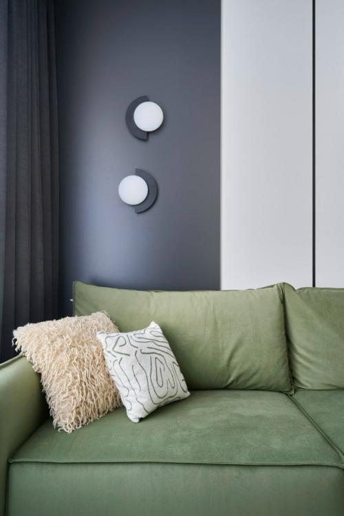 Минималистичная однушка с глубокими акцентами. 02