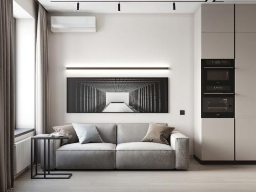 Проект 1-комнатной квартиры 45, 4 кв. 01