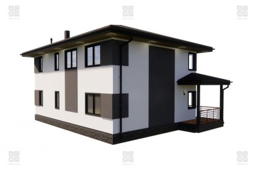 Проект дома Рафаэль заинтересует тех, кто мечтает жить в просторном коттедже. 03