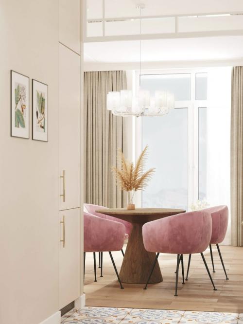 Проект 1-комнатной квартиры 51 м 2 в ЖК зиларт в Москве. 05