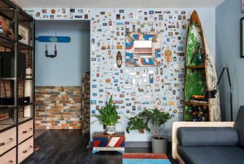 Лофт - интерьер квартиры площадью 43 кв. 03