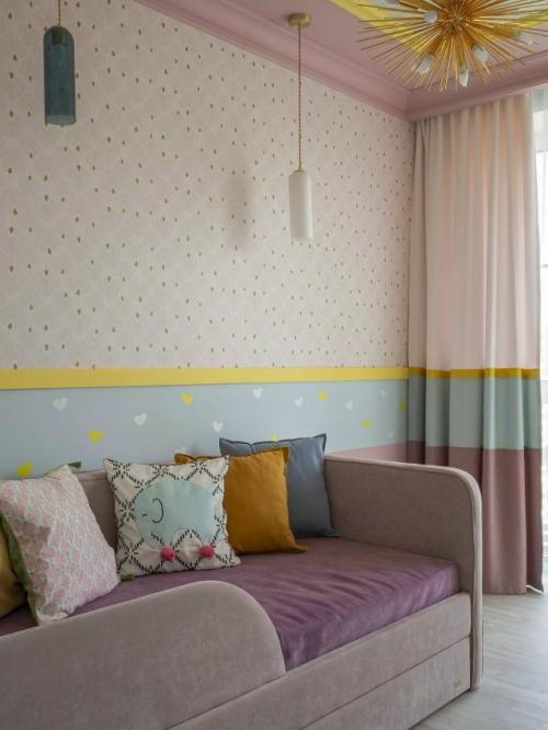 Цветной интерьер для семьи с детьми. 04