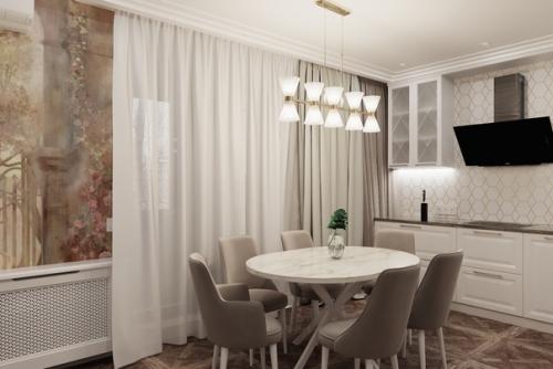 Реализованный проект кухни - гостинной. 03