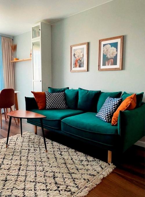 Отличный пример того, как цвет Оживляет интерьер. 01