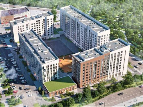 В центре города продолжается строительство жилого комплекса Victory Park. 07