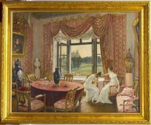 Красная гостиная в усадьбе Марьино. 01