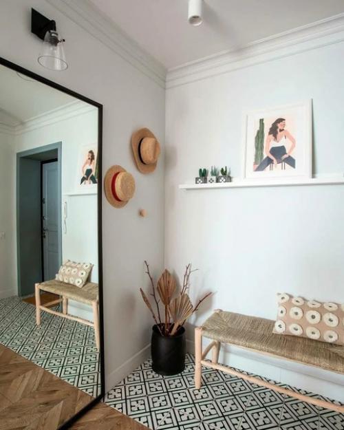 Маленькая квартира в стиле бохо, площадью: 47, 7 кв. 04