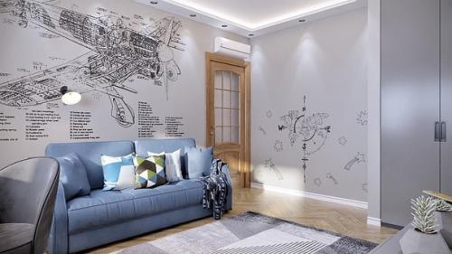 Стильная детская на вырост - дизайн - проект. 02