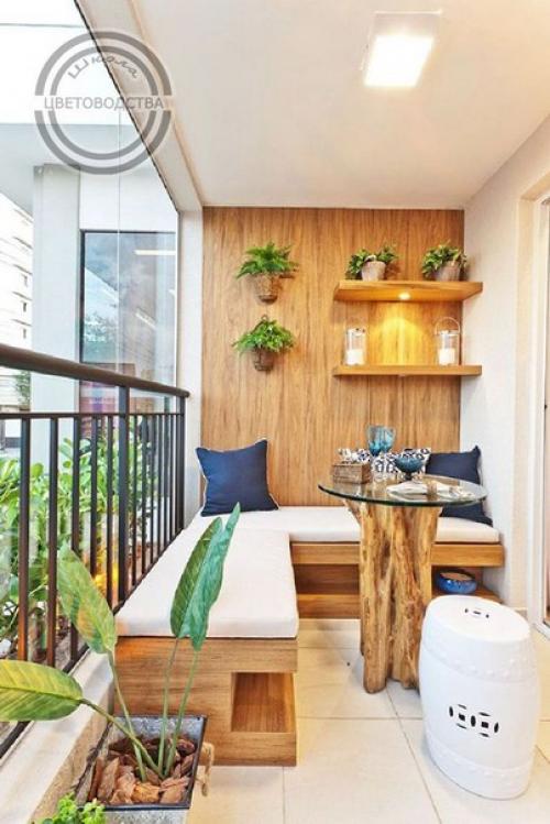 Зона отдыха на балконе. 01