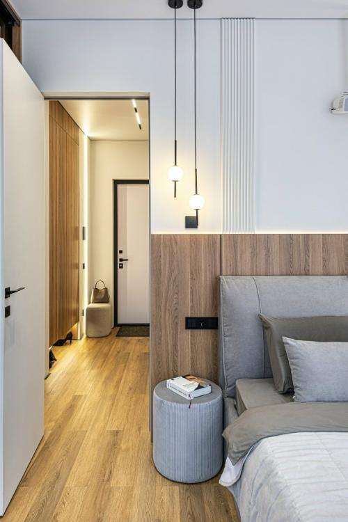 Современный интерьер 1-комнатной квартиры почти 41 м 2 в ЖК малоохтинский 68 в Санкт-петербурге. 07