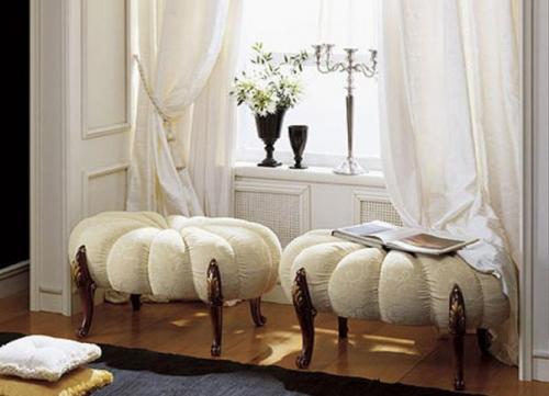 Необычные пуфики и банкетки в интерьере. 03