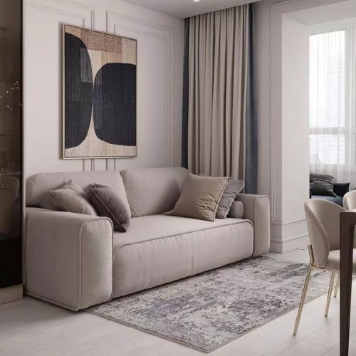 Очаровательная и практичная кухня - гостиная. 07