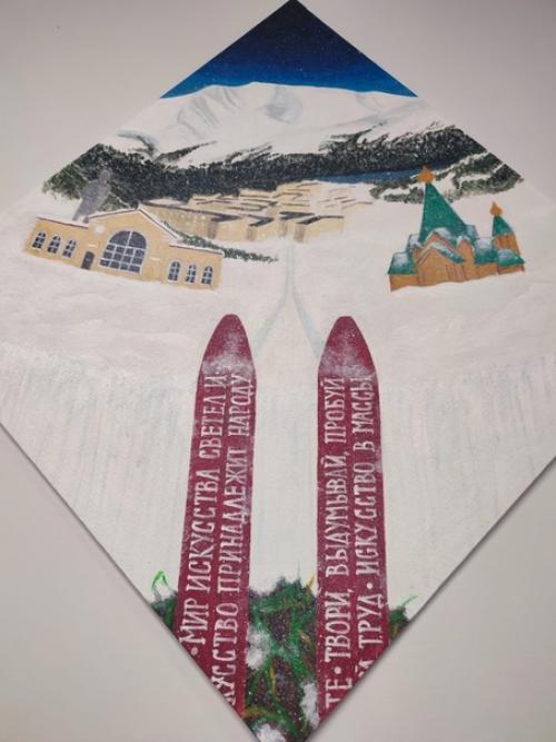 Первая ледяная галерея современного искусства в Апатитах. 07