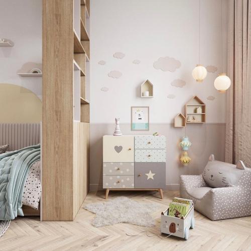 Детская комната с зонированием. 03