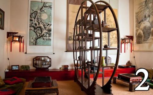 Какой дизайн интерьера в китайском стиле лучше подходит для чайного клуба? 01