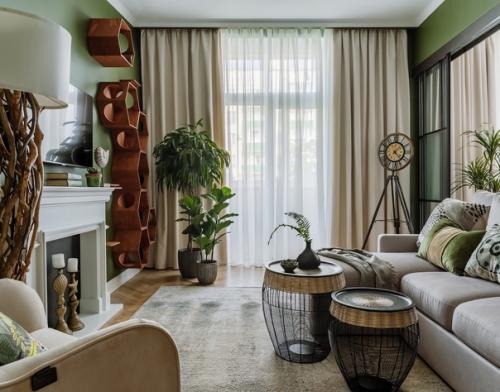 Сочный интерьер для любительницы экзотики. 01