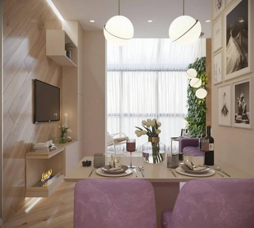 Кухня и гостиная из проекта однушки. 04