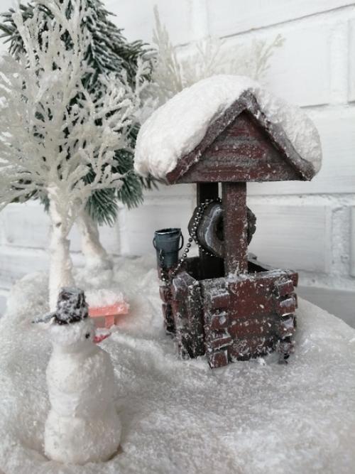 Миниатюрная композиция для украшения камина. 06