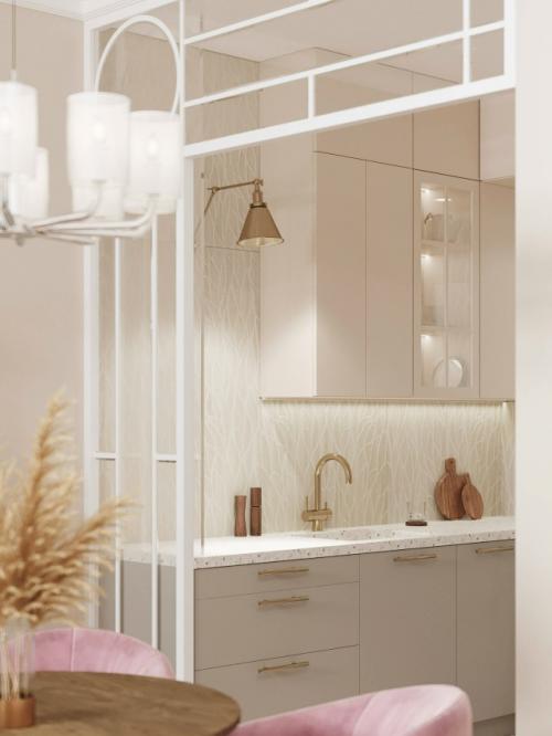 Проект 1-комнатной квартиры 51 м 2 в ЖК зиларт в Москве. 03