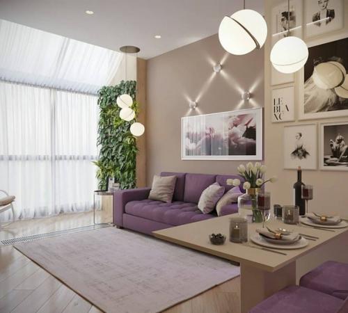 Кухня и гостиная из проекта однушки. 03