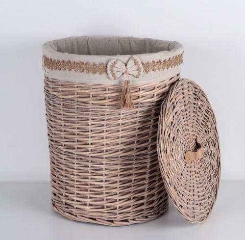 Плетеные корзины для белья станут отличным украшением для любой ванной комнаты. 07