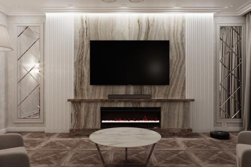 Реализованный проект кухни - гостинной. 05