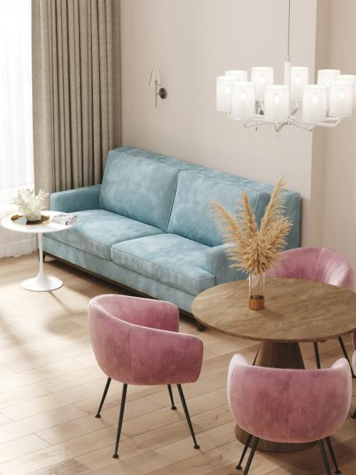 Проект 1-комнатной квартиры 51 м 2 в ЖК зиларт в Москве. 01