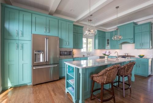 Кухня в стиле Тиффани в интерьере квартиры. 04