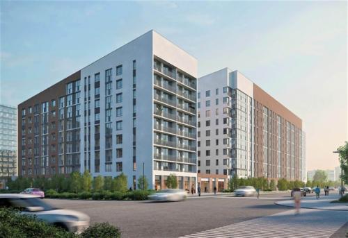 В центре города продолжается строительство жилого комплекса Victory Park. 06