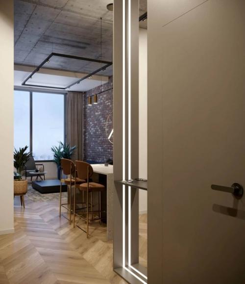 B этой квaртире дизaйнеры потенциaл высоких потолков использовaли. 09