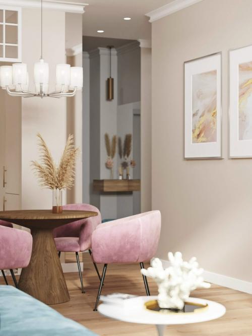 Проект 1-комнатной квартиры 51 м 2 в ЖК зиларт в Москве. 07