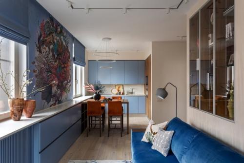 Сказочная двушка с фресками и красивым светом. 03