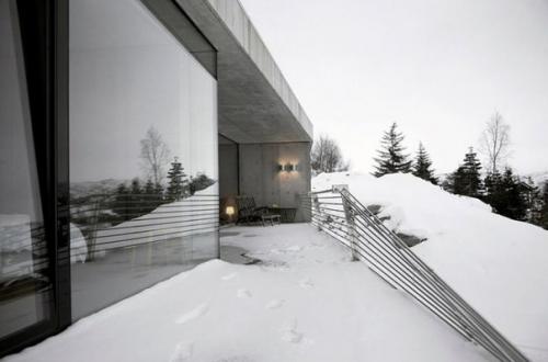Ультрасовременный дом в скандинавских горах - вдали от обезумевшей толпы. 02