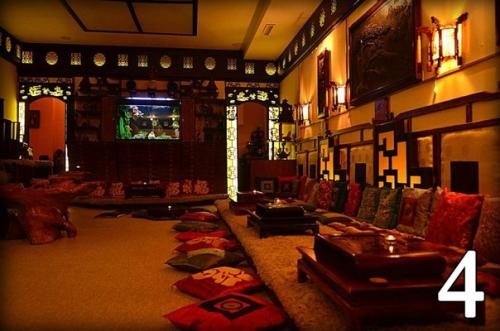 Какой дизайн интерьера в китайском стиле лучше подходит для чайного клуба? 03