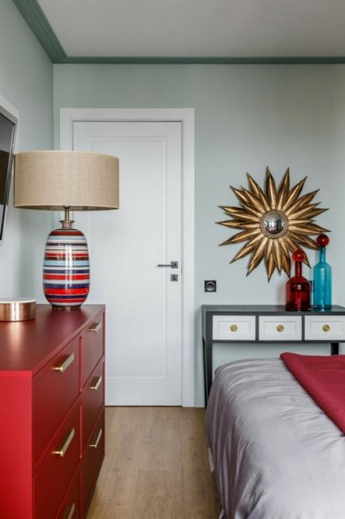 Яркий современный интерьер трехкомнатной квартиры, площадью - 81 кв. 05