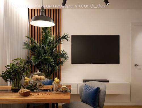 Компактная кухня - гостиная 15 кв. 02