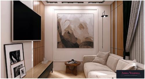 Хочу поделиться проектом дизайна интерьера в загородном доме. 01